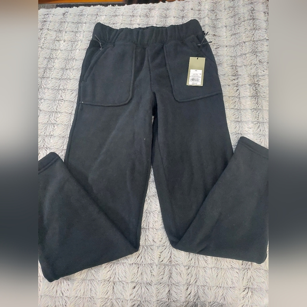 Nwt Goodfellow & Co fleece pants XS black‎